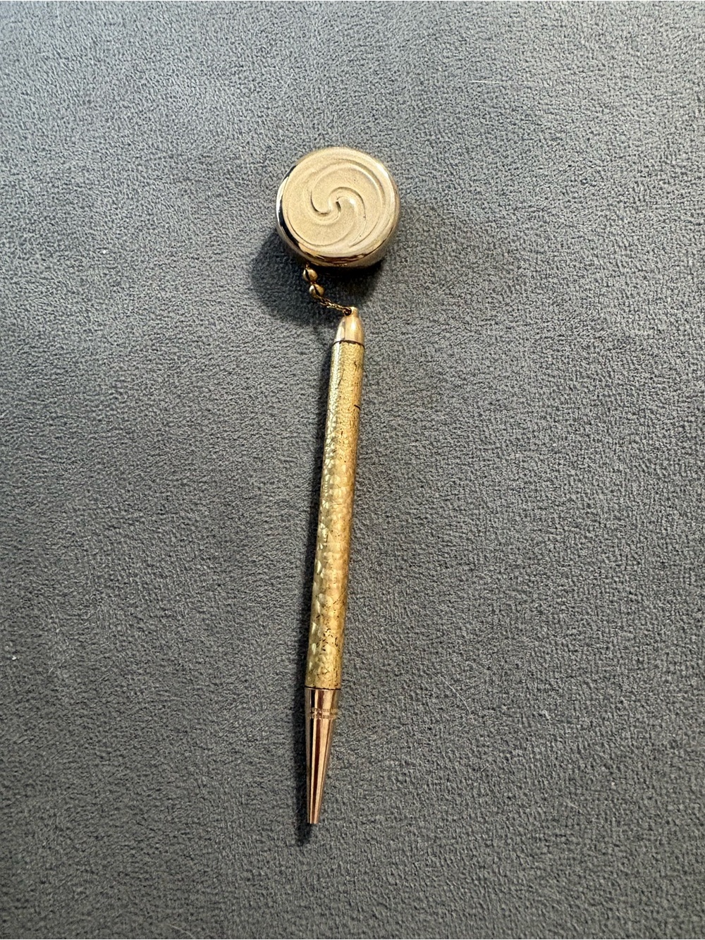 Vintage Abon 24k Plated Retractable Pencil Pin With Lead Nurse CPA